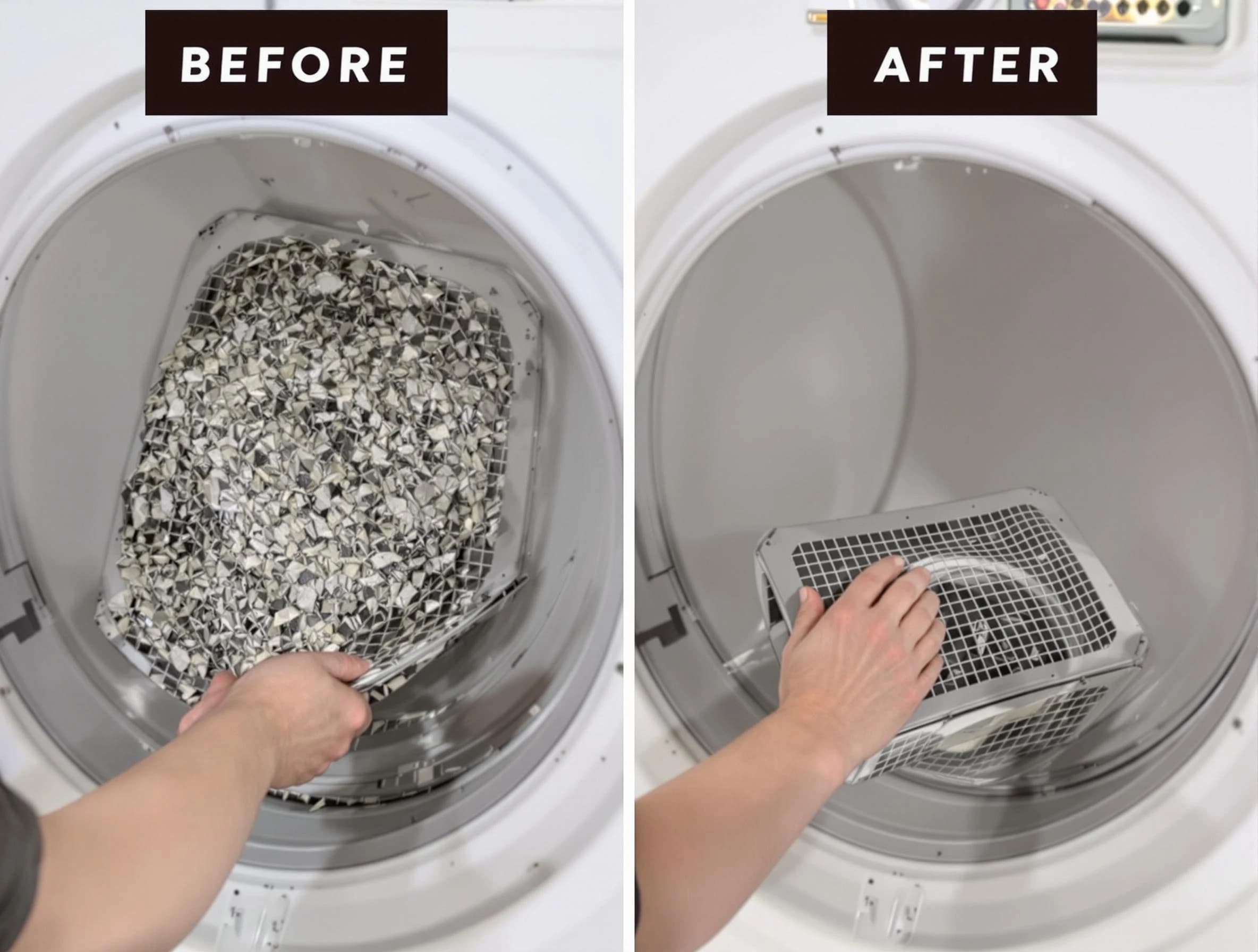Professional lint trap cleaning by McLoud Dryer Vent Cleaning in McLoud