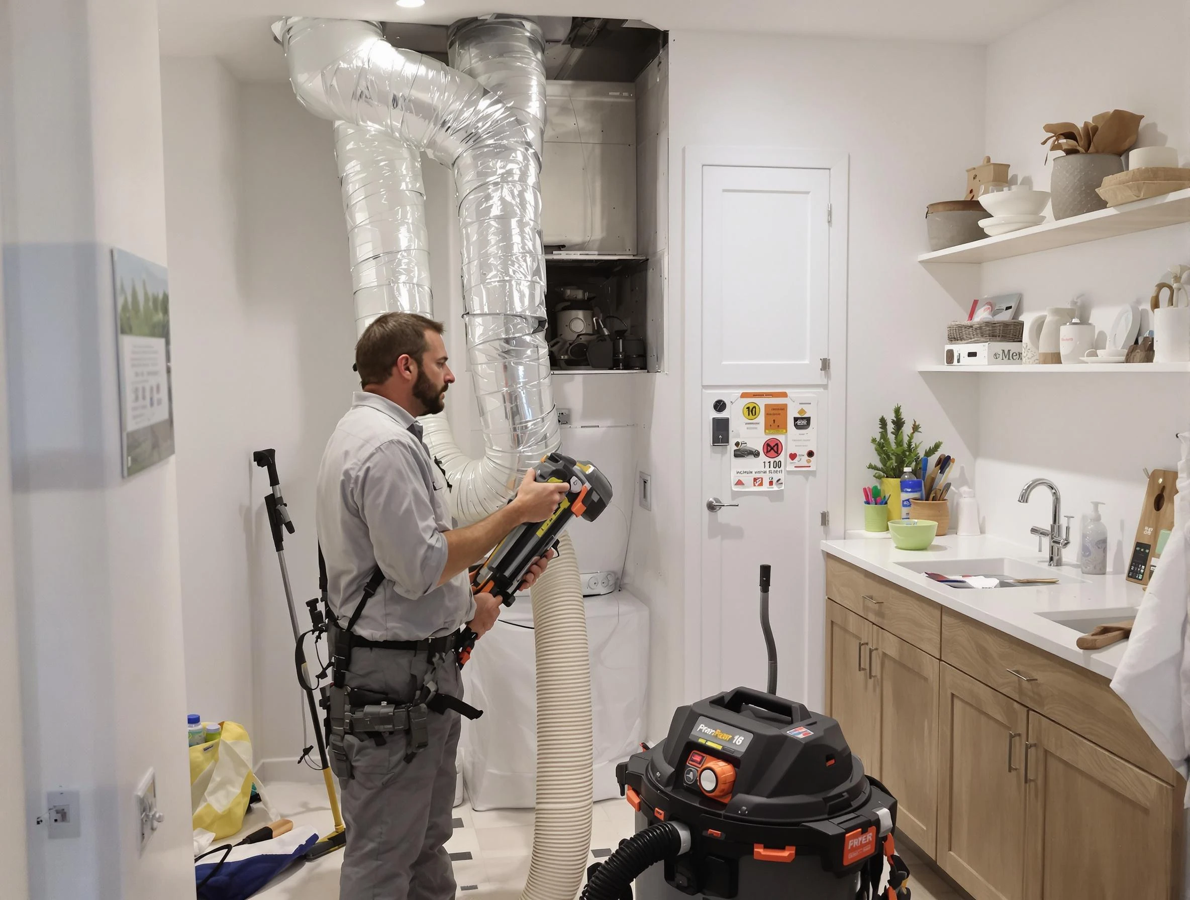 Clogged Dryer Vent Cleaning in McLoud