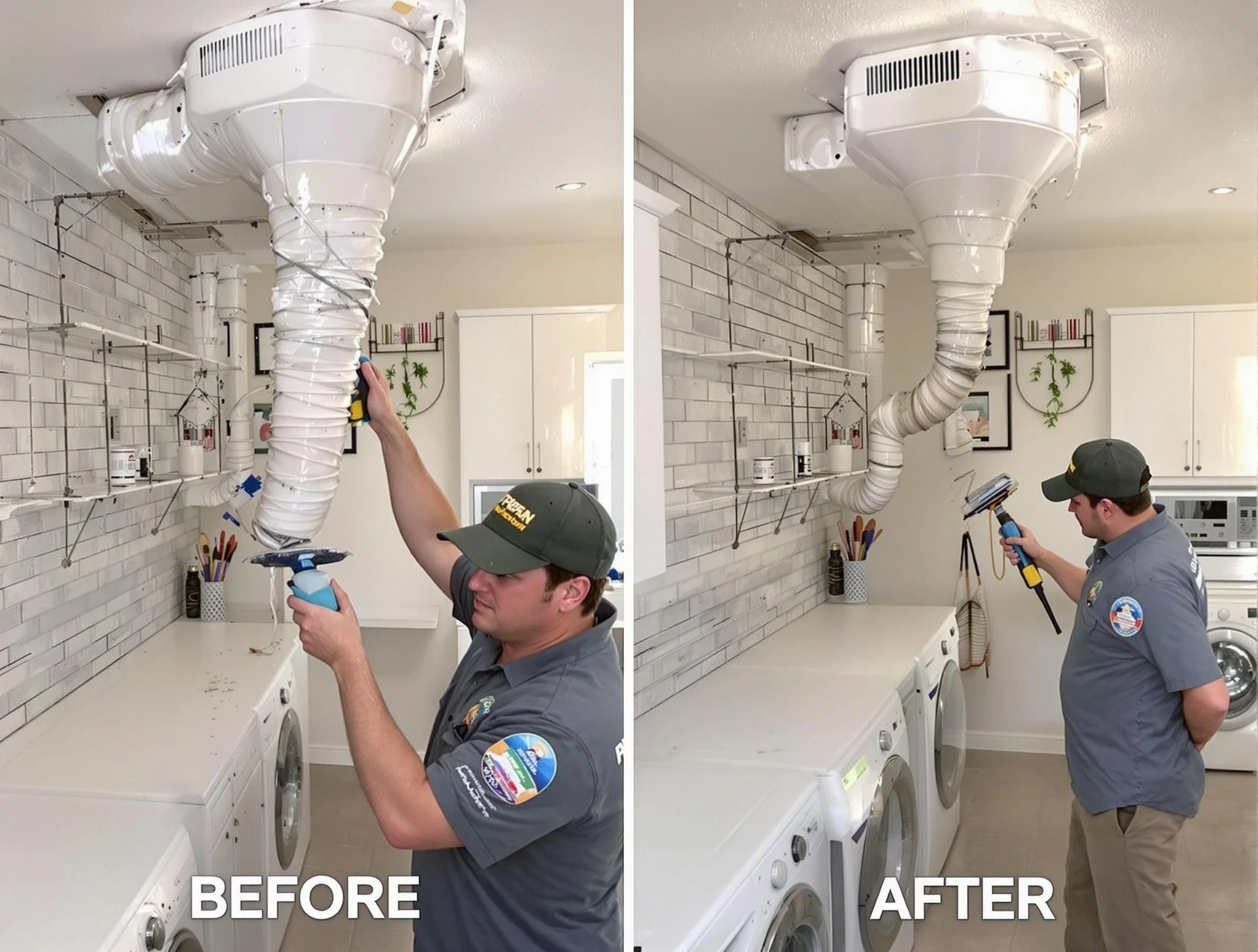Professional dryer exhaust vent cleaning by McLoud Dryer Vent Cleaning in McLoud